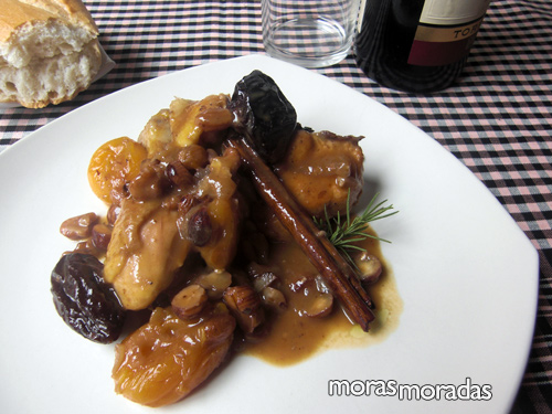 pollo con frutos secos