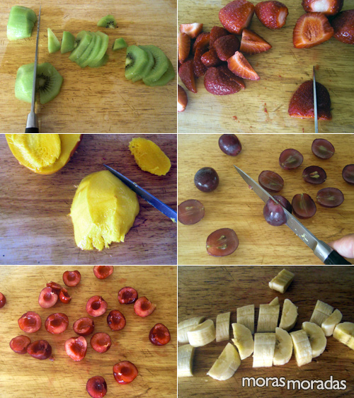preparar la fruta para hacer macedonia preparar la fruta para hacer macedonia