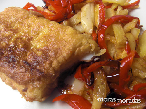 bacalao con pimiento y patatas bacalao con pimiento y patatas