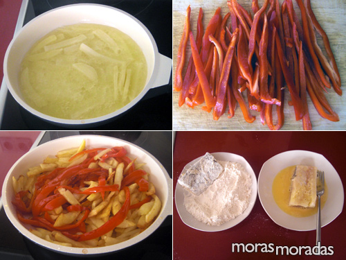 como hacer bacalao con pimiento y patatas como hacer bacalao con pimiento y patatas