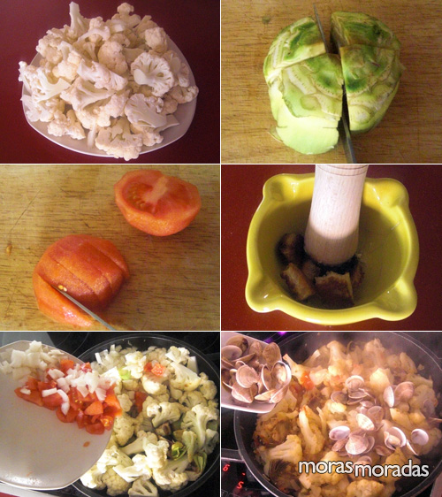 como hacer coliflor con almejas como hacer coliflor con almejas
