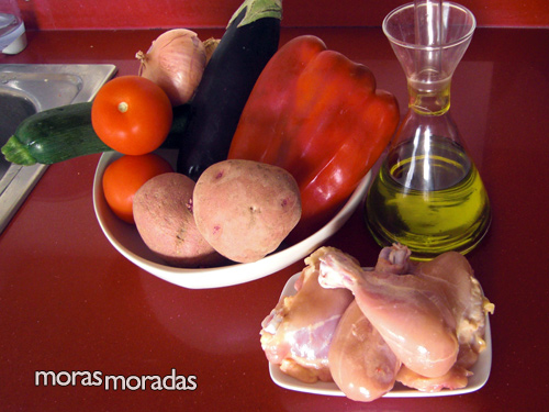 ingredientes para hacer pisto con pollo
