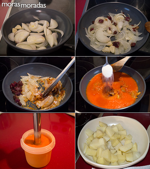 Como para hacer patatas con salsa brava