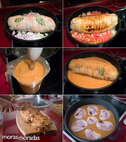 como hacer pollo relleno